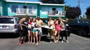 Waterworks Aquatics in San Jose takes a team building excursion to Santa Cruz to enjoy the surf.